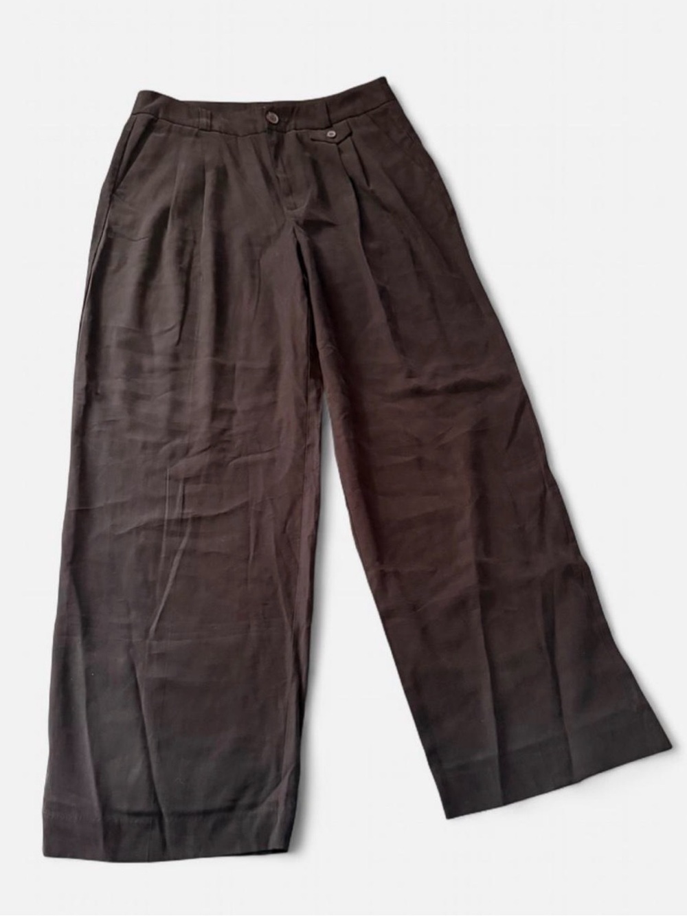 Wide Leg Black Trousers